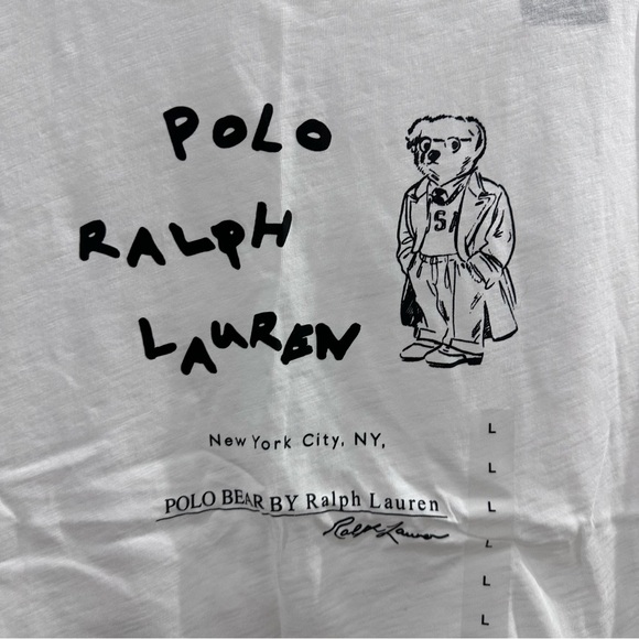 Polo by Ralph Lauren White Graphic Tee - Picture 2 of 5